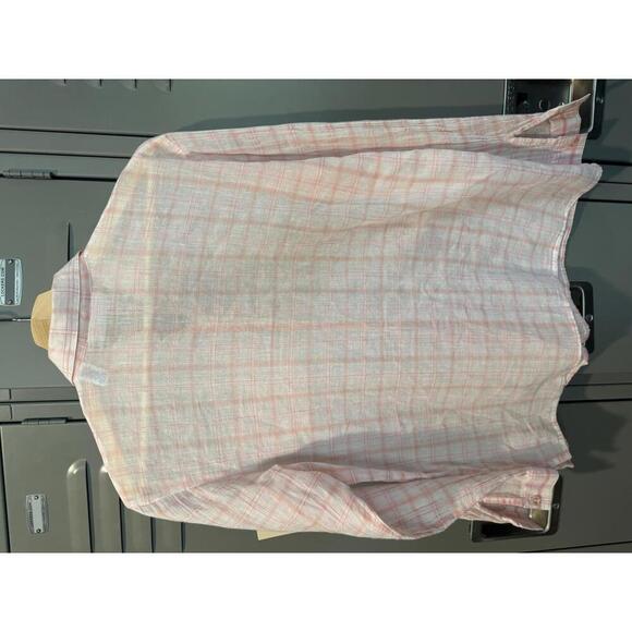 Marsh Landing Petites Pink Checkered Cotton Shirt Size PS - Picture 6 of 6